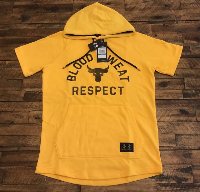 Under Armour Project Rock Blood Sweat Respect Hoodie Men's Sz Large 1326409 750 for sale online 