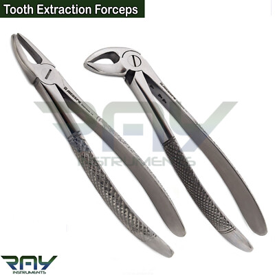 Tooth Extraction Forceps Dental Upper Root Incisors Lower Premolars Pliers