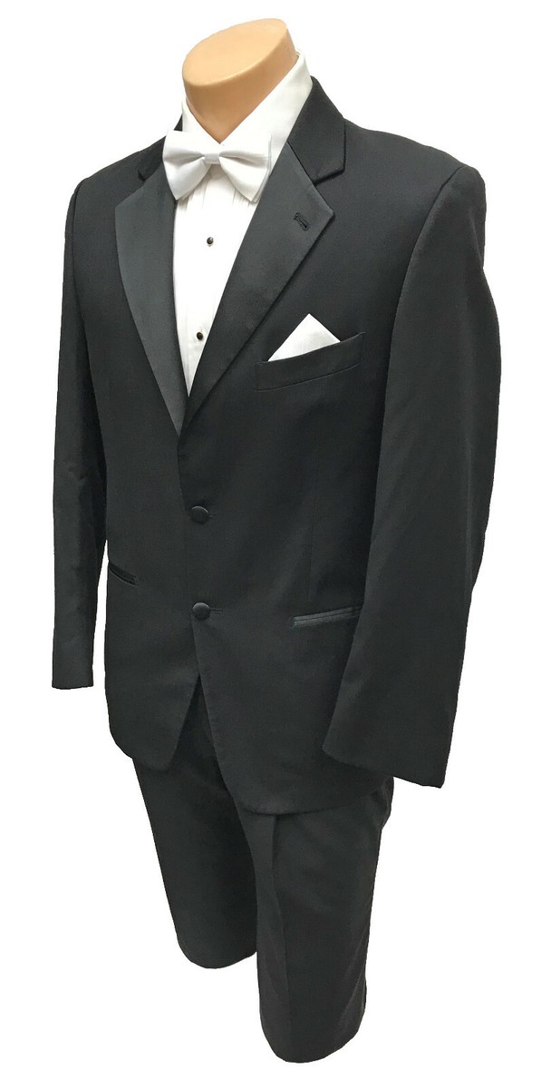 Men's Black Joseph Abboud Signature Tuxedo Jacket with Satin Notch