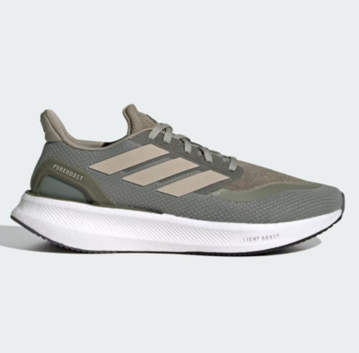 adidas Pureboost 5 - Mens Running Shoes Olive Beige Silver IF9195 NEW