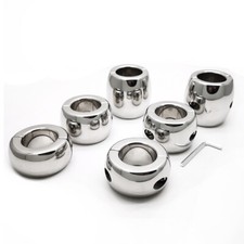 Stainless-Steel-Scrotum Pendant Ball Stretcher Testis Weight Ring Restraint Toy
