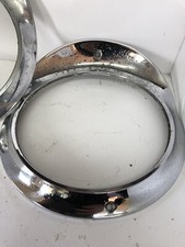 Humber Super Snipe ser. 1-2 or Hawke Ser. 1-4 Chrome Headlight Surrounds (pair)