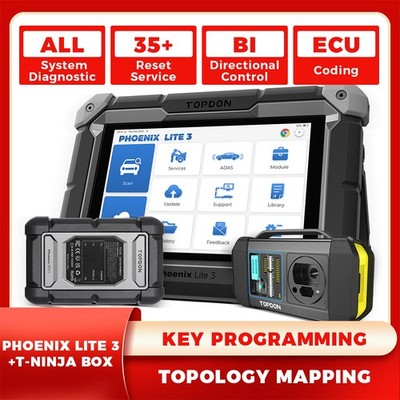 TOPDON Phoenix Lite 3 + T-Ninja Box IMMO Key Fob Bi-Directional OBD2 Scanner