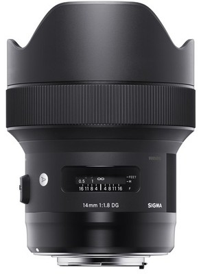 Sigma 14mm f/1.8 DG HSM ART Lens for Sony DSLR Cameras Ultra Wide