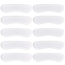 12 Pairs Clear Silicone Heel Grips Liner Inserts Shoe Cushion Pads Stickers f...