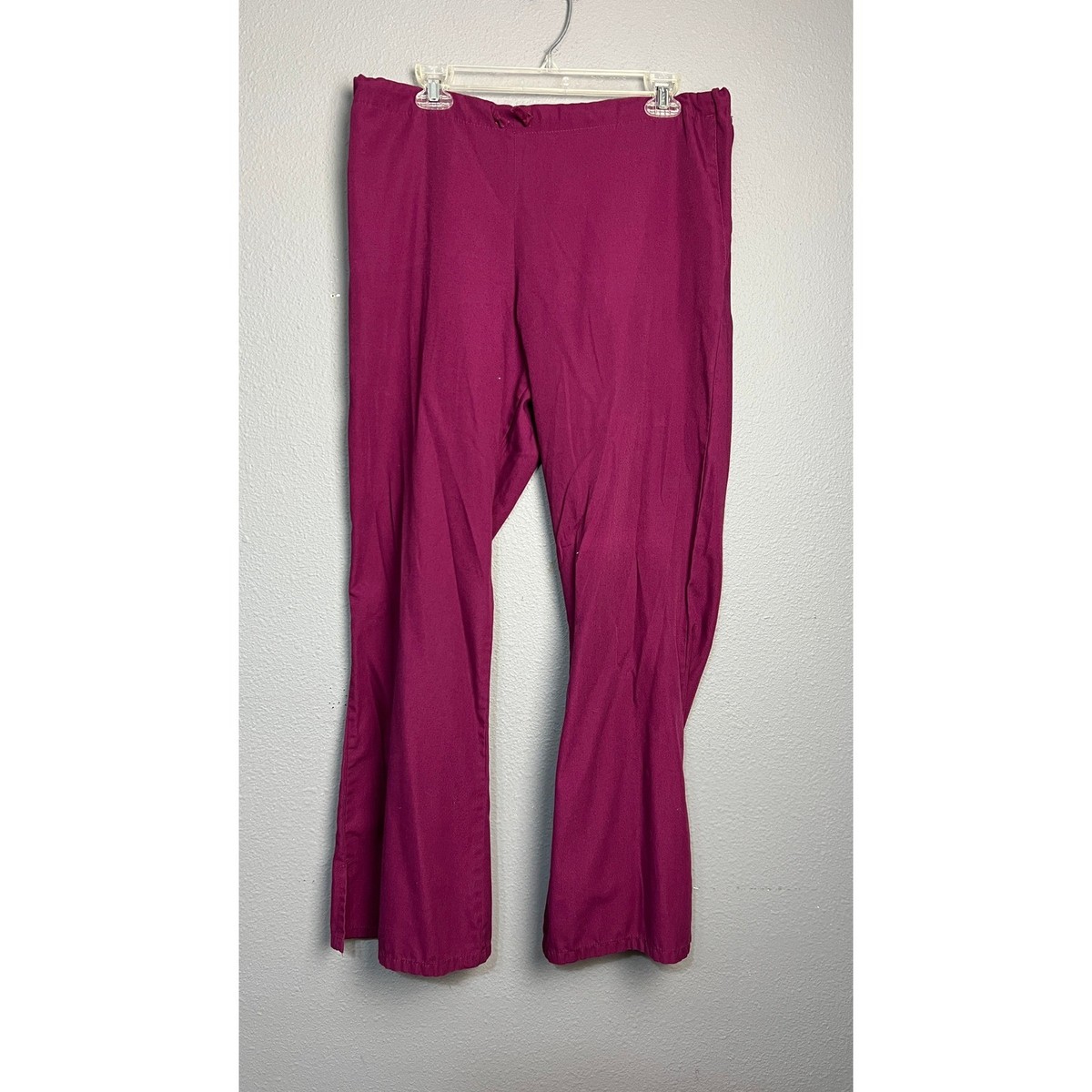 Cherokee Workwear Scrub Pants Bundle of 3 Wine Brown Drawstring 4101 Mens Medium View 4