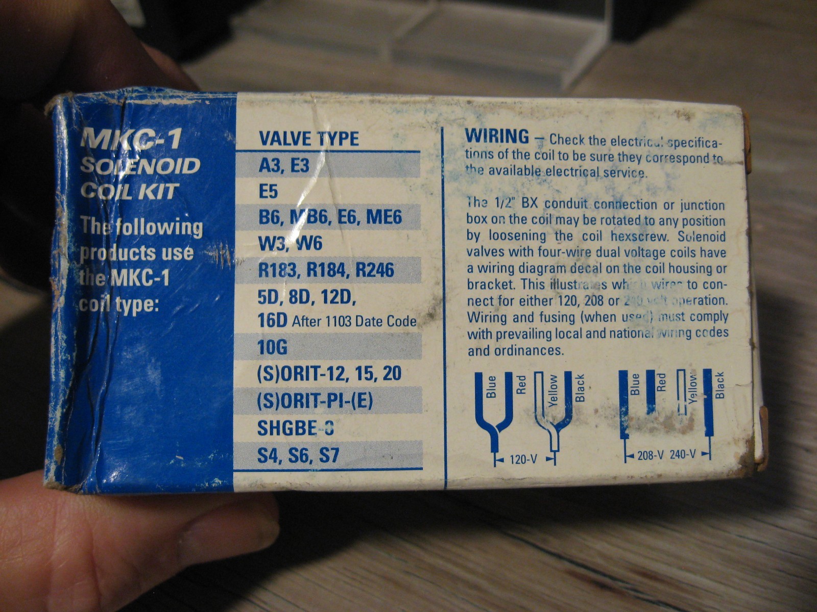 NEW Sporlan 310286 Solenoid Coil Kit - MKC-1 - 120-208/240 V