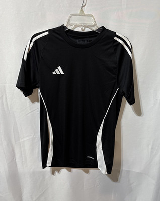 Adidas Men's Tiro 24 Performance 3-Stripes Jersey Black Size Small