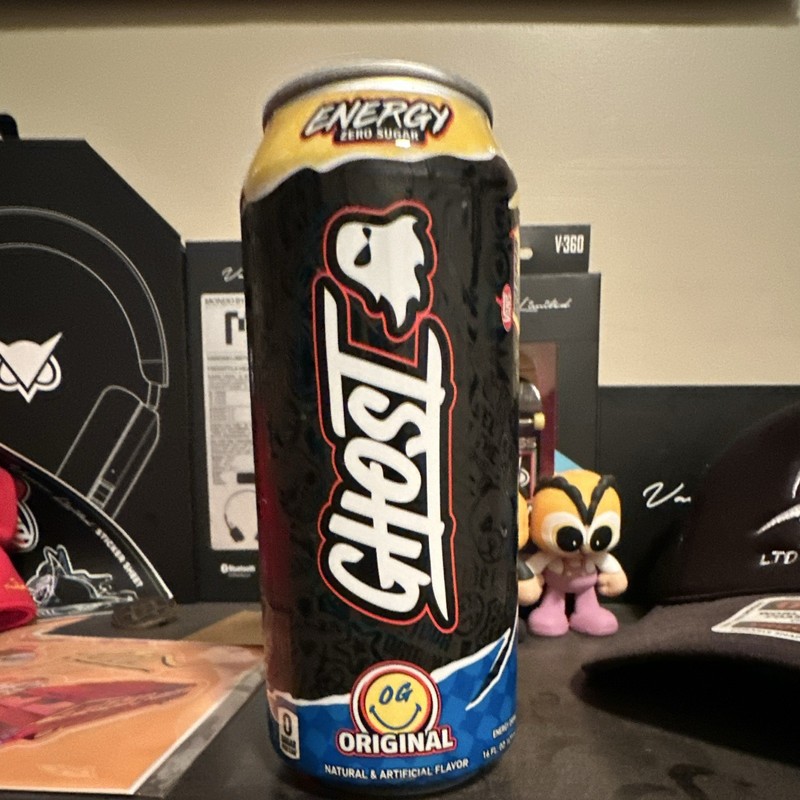 Ghost Original Energy Drink 16 fl oz Can Zero Sugar Vans Warped Tour 30 Years