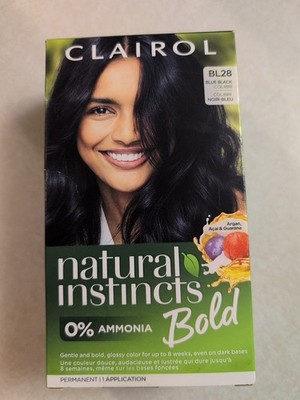 Clairol Natural Instincts Bold Permanent Hair Color BL28 Blue Black Colibri