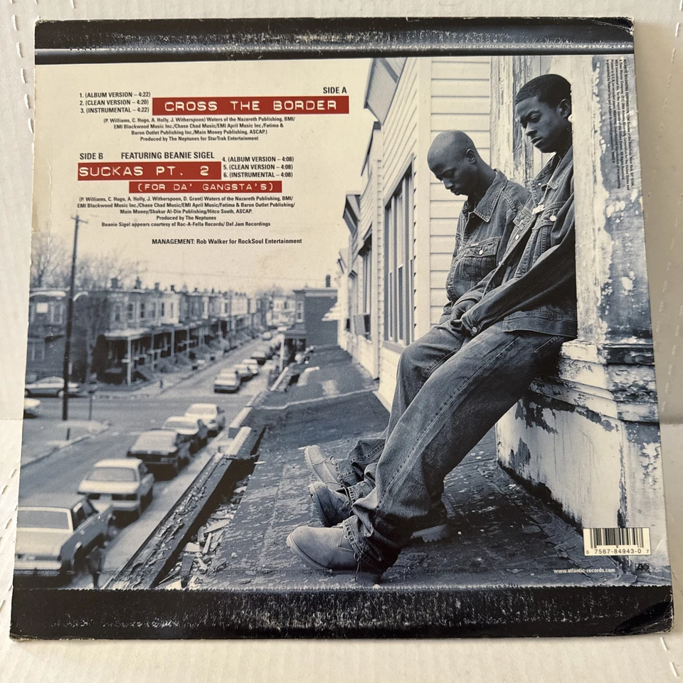 Philly's Most Wanted Cross The Border 12" Single Atlantic 4b9 - Image 2 of 4