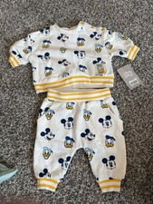 Disney Store Mickey Mouse Donald Duck Baby Outfit 0-3 Month NWT