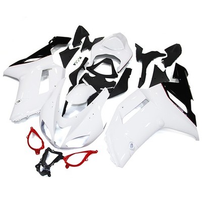 For Kawasaki ABS Fairings Ninja ZX6R ZX600P 2007 2008 Bodywork Red White Black