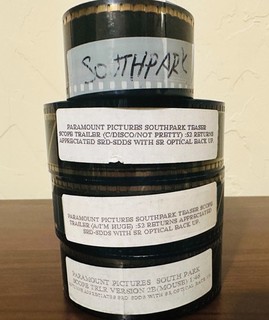 SOUTH PARK 35mm TRAILER COLLECTION!! 3 Teasers & 1 Full 4 REELS! film Paramount