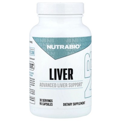 2 X NutraBio, Liver, 90 Capsules
