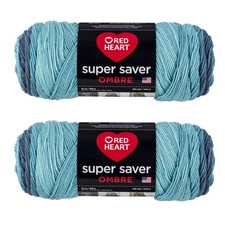 Red Heart Super Saver Jumbo Yarn 2 Pack 100 Acrylic 482 Yards Vibrant Color