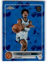 2023-24 Topps Chrome Overtime Elite Sapphire Bryce Griggs Cold Hearts #22