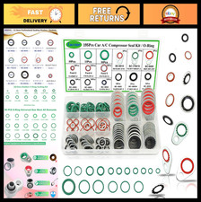 195PCS A/C Seal Kit - O Ring Gasket Assortment for Automotive AC Repair, R134a