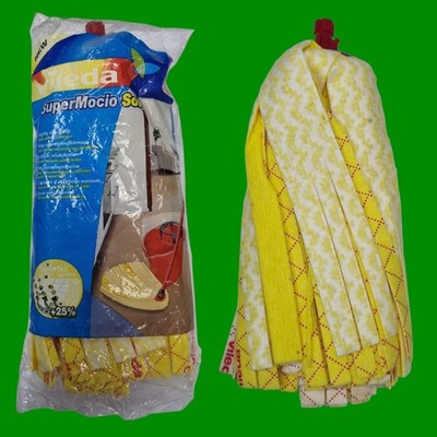 1x Vileda SuperMocio Soft Absorbent Microfibre Mop Head Only, Floor Clean Refill