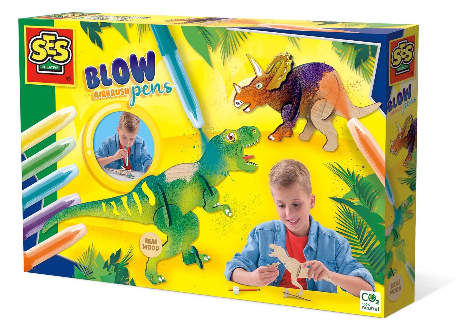 SES Creative 14284 Blow Airbrush pens-Dinosaurs 4290₽