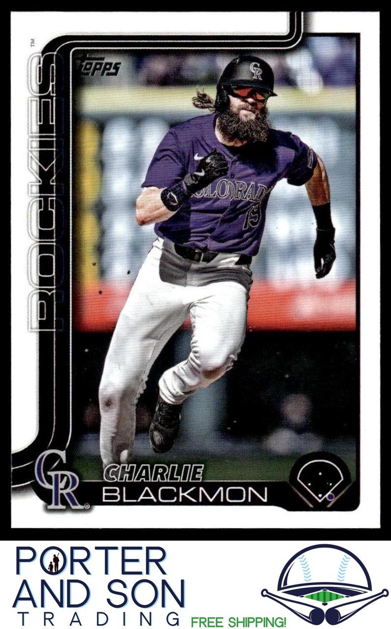 Charlie Blackmon 2025 Topps Series 1 #311 Rockies Baseball Card MLB