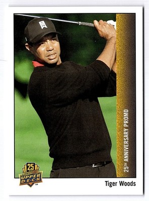2014 Upper Deck Tiger Woods Rare 25th Anniversary Promo Card UD25-TW Golf