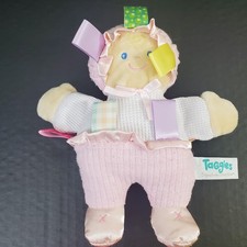 Mary Meyer Taggies Pink Soft Baby Doll Plush Toy Lovey PRE-LOVED