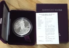 1986-S $1 AMERICAN SILVER PROOF EAGLE w/OGP & COA - FREE SHIPPING!