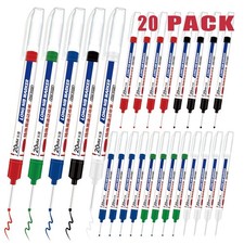 20 PCS Long Head Deep Hole Marker Pens, 20Mm Long Nib Marker, Longs Nose Markers