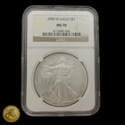 2008 American Silver Eagle NGC MS70 1oz .999 Fine Silver Coin -E1399