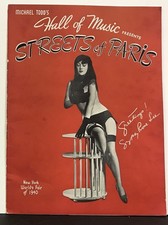 Rare-1941 Streets  OF PARIS-Michael Todd's Hall Music-Gypsy Rose Lee-Cheesecake