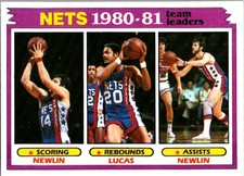 Mike Newlin / Maurice Lucas 1981-82 Topps #57 New Jersey Nets