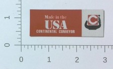 USA Made Continental Conveyor Winfield Alabama Advertising Refrigerator Magnet