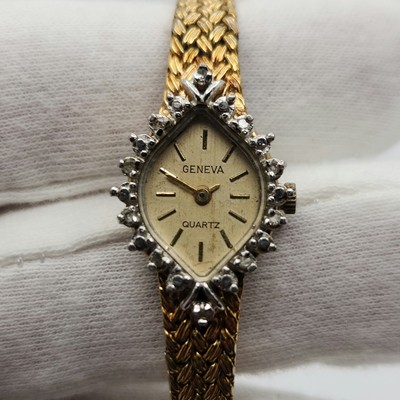 Geneva Ladies Vintage Two-Tone Dress Quartz Watch - FOR  display picture 1