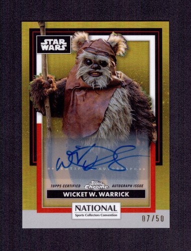 2026 Topps NSCC Star Wars WARWICK DAVIS Auto Gold #07/50 SW-01