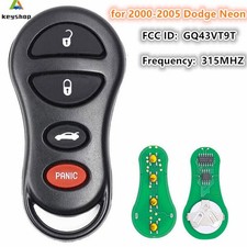 For 2000-2005 Dodge Neon New Keyless Entry 4 Button Remote Car Key Fob Gq43vt9t For 2000-2005 Dodge Neon New Keyless Entry 4 Button Remote Car Key Fob Gq43vt9t