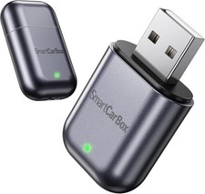 Wireless Carplay Adapter for iPhone 2025 Upgrade, Ultra-Mini USB Design Apple