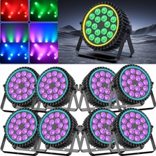 8PCS 18x10W RGBW Aluminum Alloy Par Lighting LED Stage Light DMX Party DJ Wash