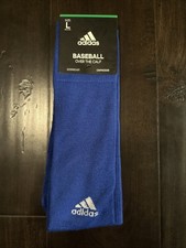 Adidas Aeroready Baseball Over the Calf Compression Sock 1 Pair Large Royal Blue