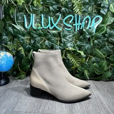 EVERLANE The Day Glove ReKnit Ribbed Sock Boot Beige Size 5.5