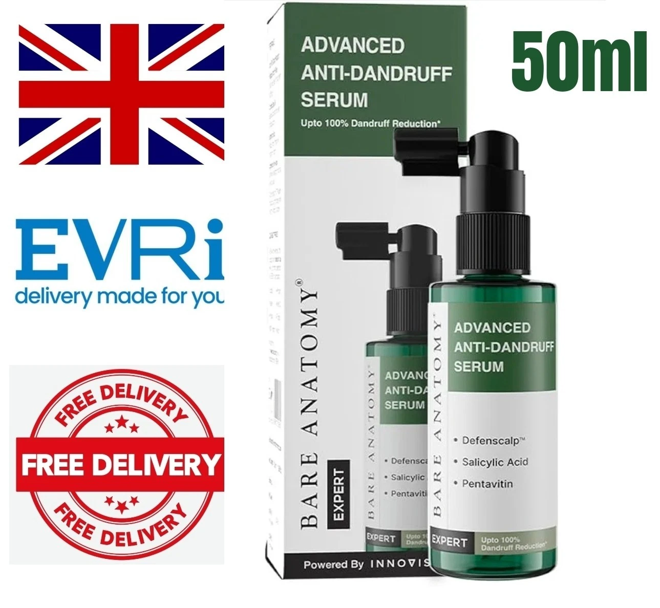 Bare Anatomy’s Advanced Anti Dandruff Serum Salicylic Acid & Pentavitin 50ml