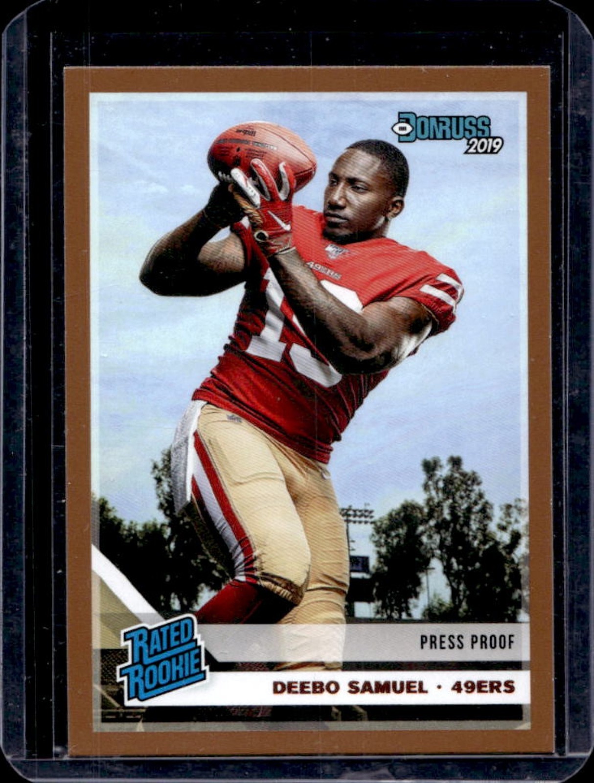 2019 Donruss Deebo Samuel Press Proof Bronze Rookie RC #317 49ers
