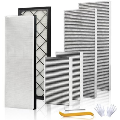 Front Trunk HEPA Carbon Air Filters Kit Fit for Tesla Model Y/Model Y Juniper...
