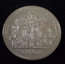 Gedenkmünze Jubiläum England Queen Elizabeth Sammlermünze Medaille vergoldet 