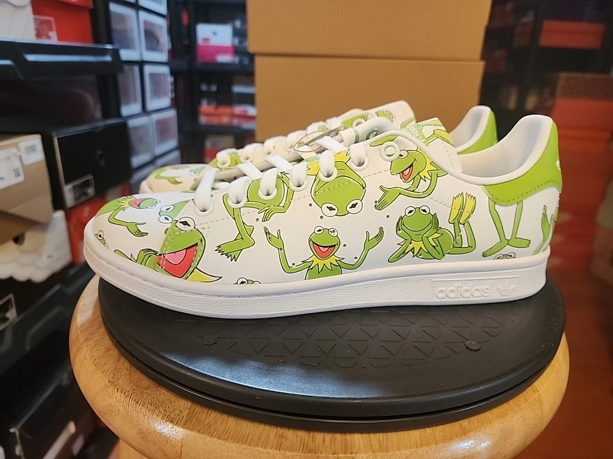 adidas gazelle silver green womens Disney Kermit Stan Smith Shoes GX9513