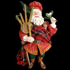 SCOTTISH SANTA / KURT S ADLER / KEY-WIND MUSICAL / "Blue Bells of Scotland"