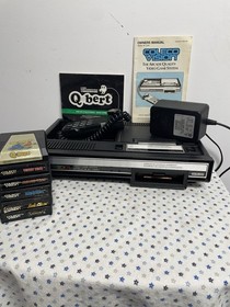 Colecovision Console Bundle Lot With 6 Games Good Shape TESTED WORKING