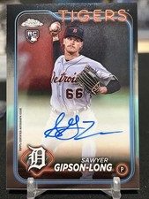 2024 Topps Chrome Rookie Autographs Sawyer Gipson-Long Autograph Rookie - Tigers