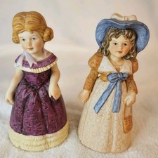 PAR DE CAMPANAS DE DAMA VINTAGE ENESCO. Años 80. ENVÍOS GRATIS USPS VENTAJA TERRESTRE.