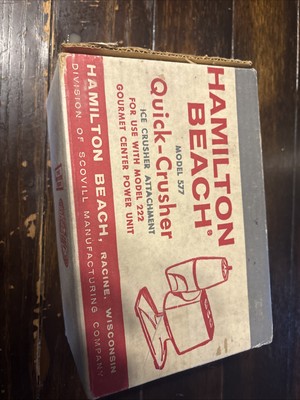 Hamilton Beach Quick Crusher Attachment Nib